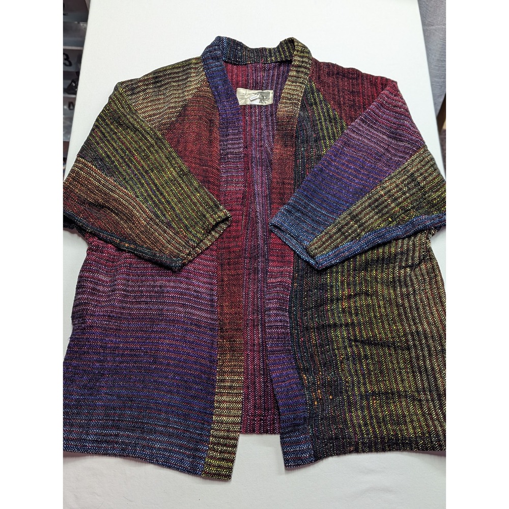 Art to Wear Handwoven Kimono US Artist Maggie Doyle OS